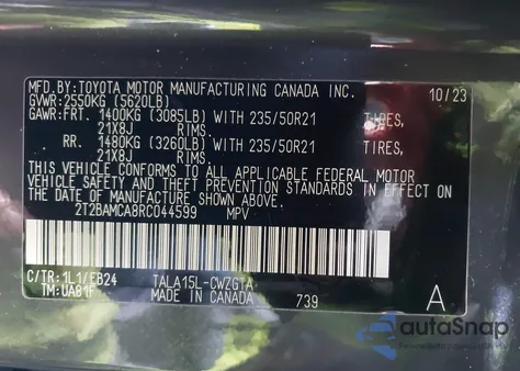 2024 Lexus Rx 350 F Sport Handling from USA, damaged, VIN 2T2BAMCA8RC044599